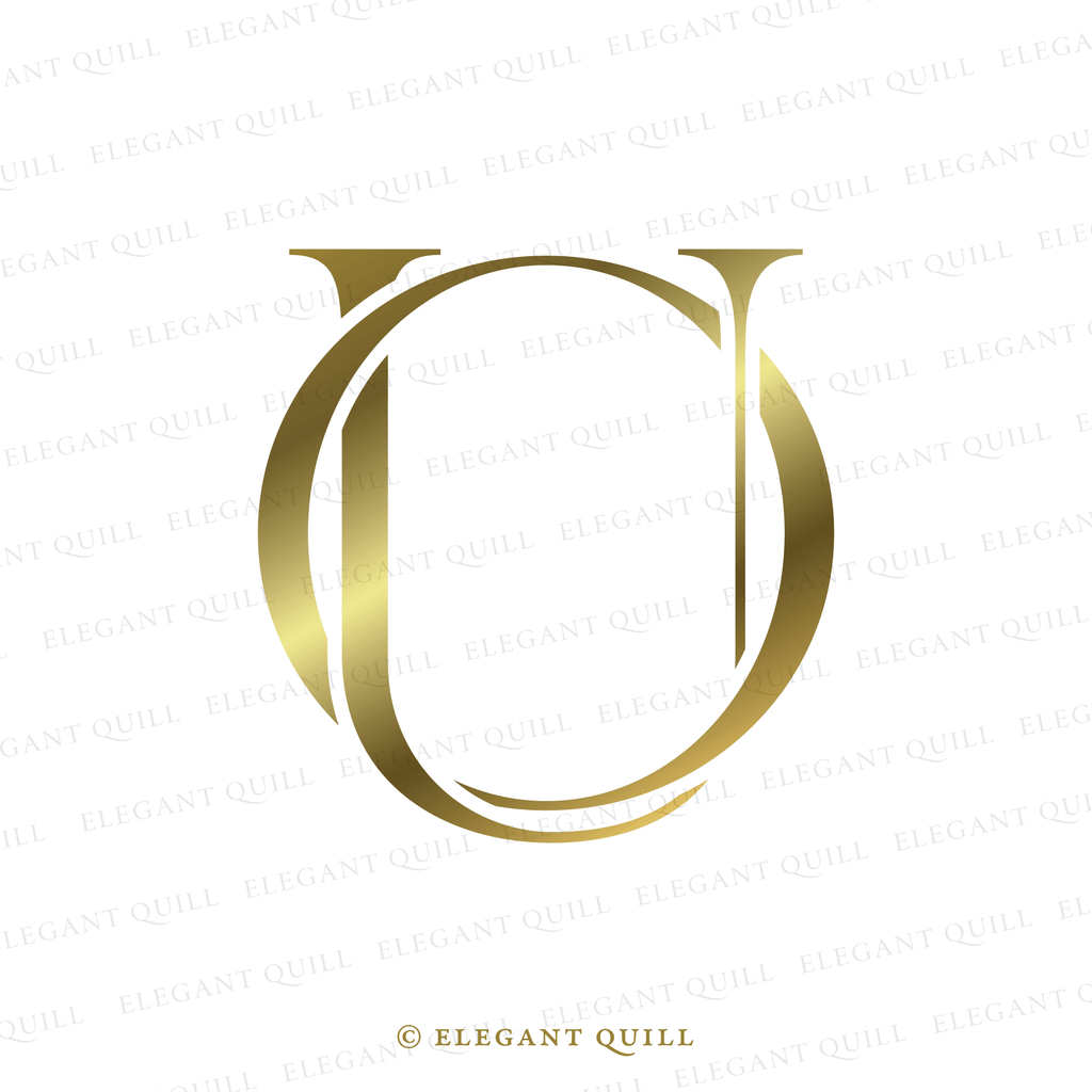 minimalist logo design, OU initials