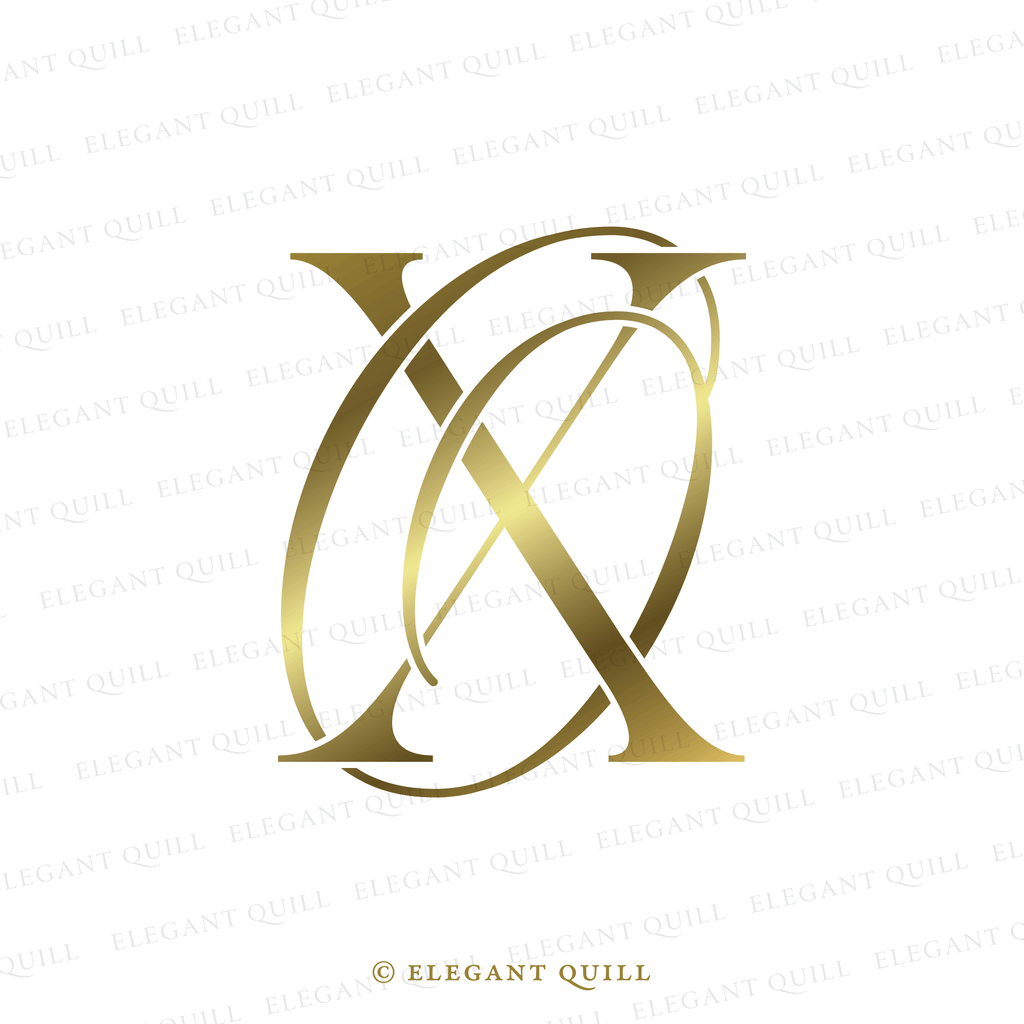 minimalist logo design, OX initials