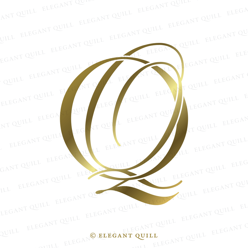 minimalist logo design, QQ initials