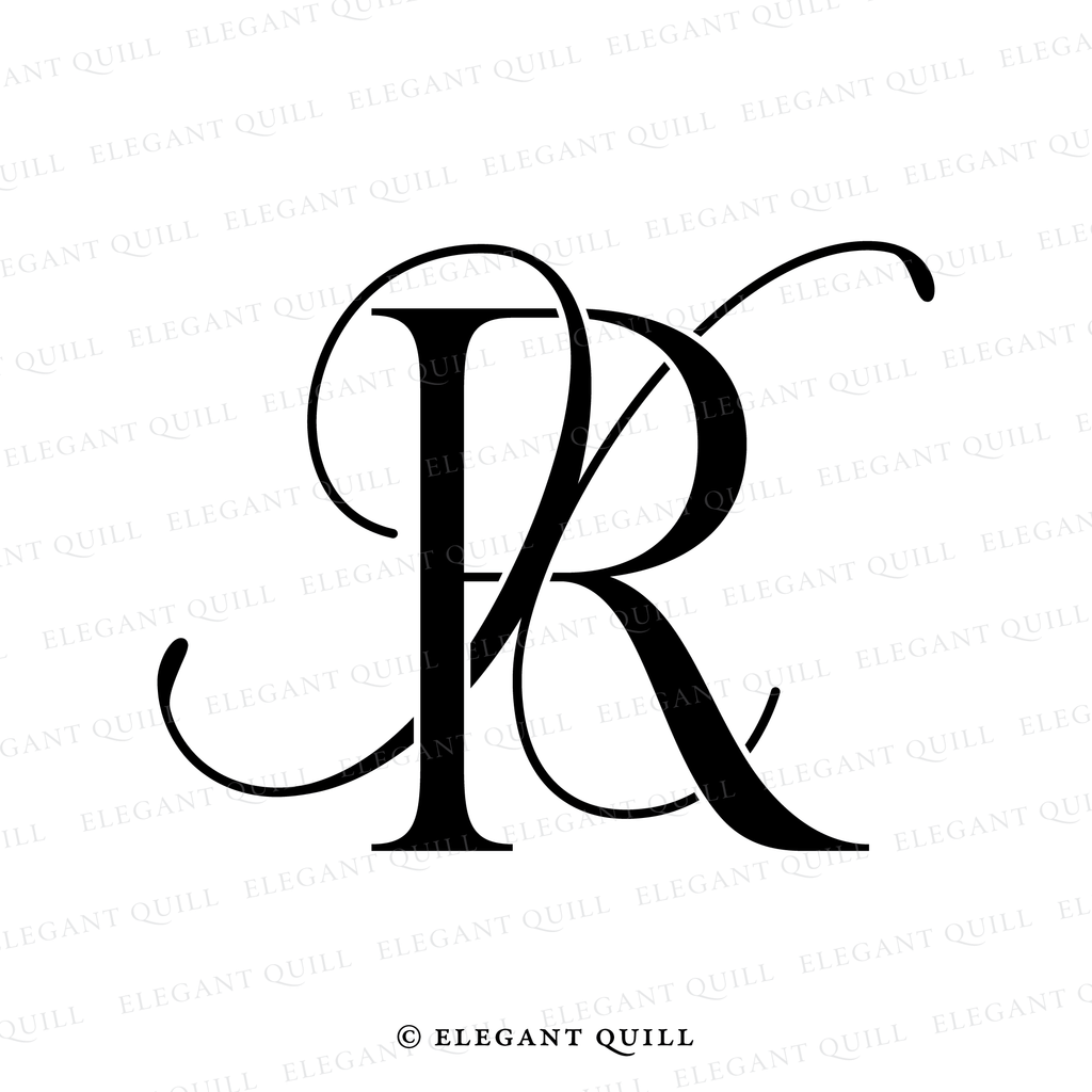 minimalist logo design, XR initials