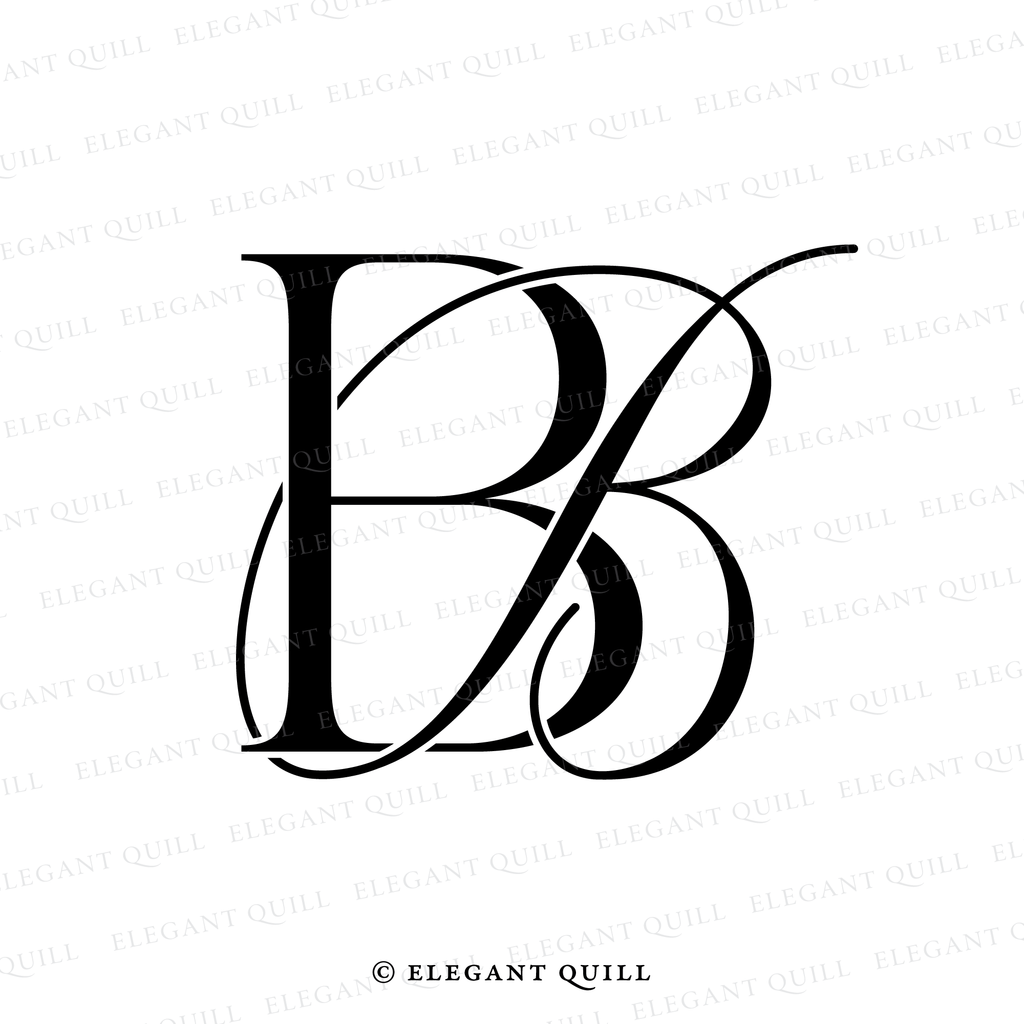 modern logo, BB initials
