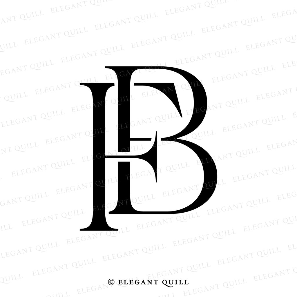 modern logo, BF initials