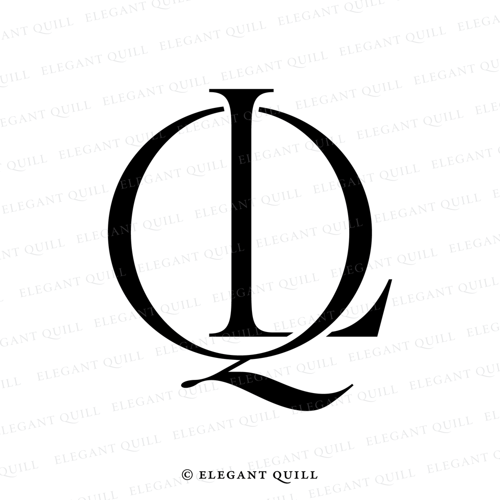 modern logo, LQ initials