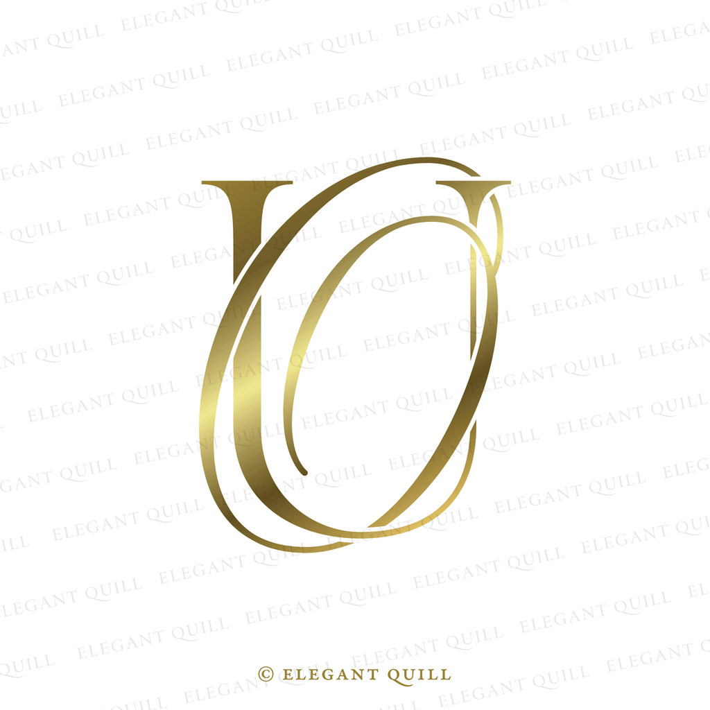 modern logo OU initials
