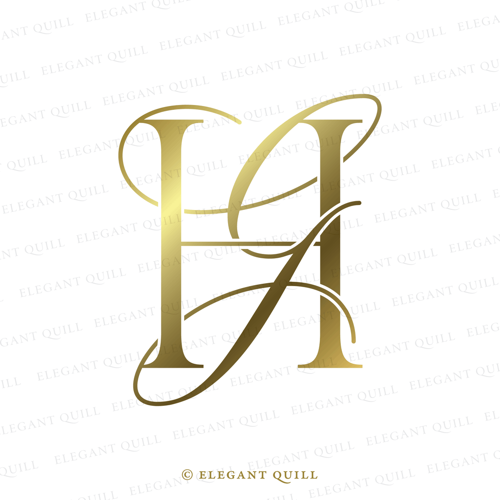 modern logo design, GH initials
