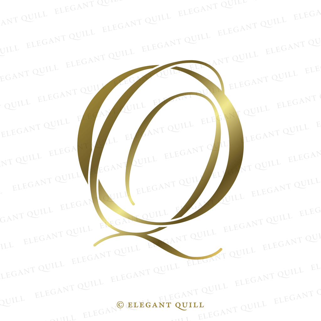 modern logo design, QO initials