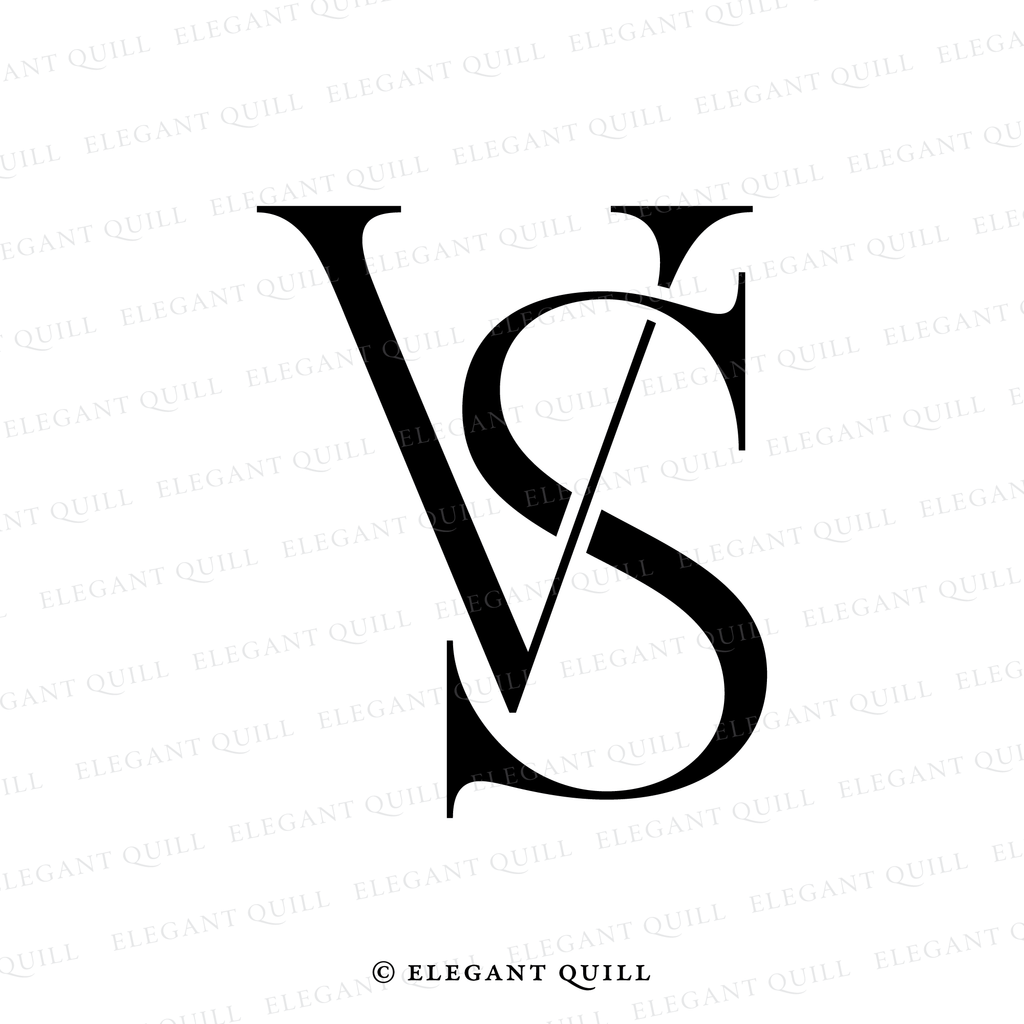 modern logo design, SV initials