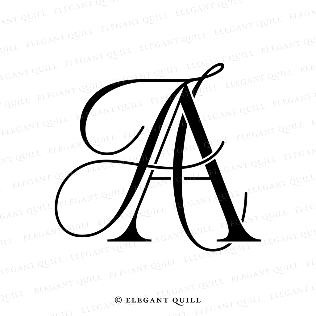 monogram AA initials