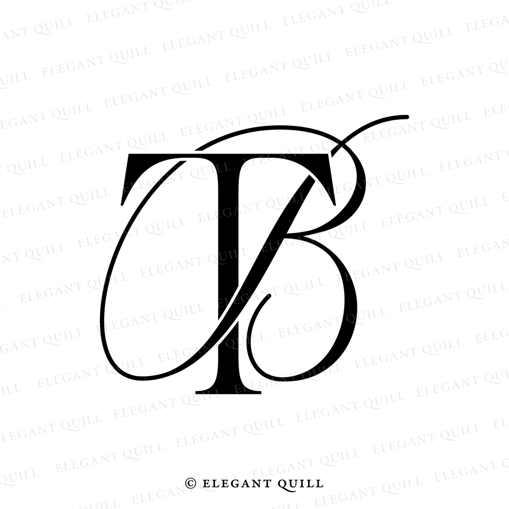 monogram, BT initials