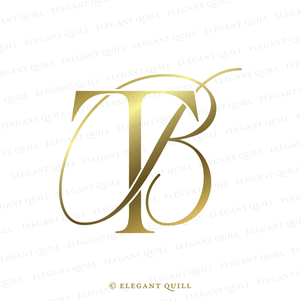 monogram, BT logo gold