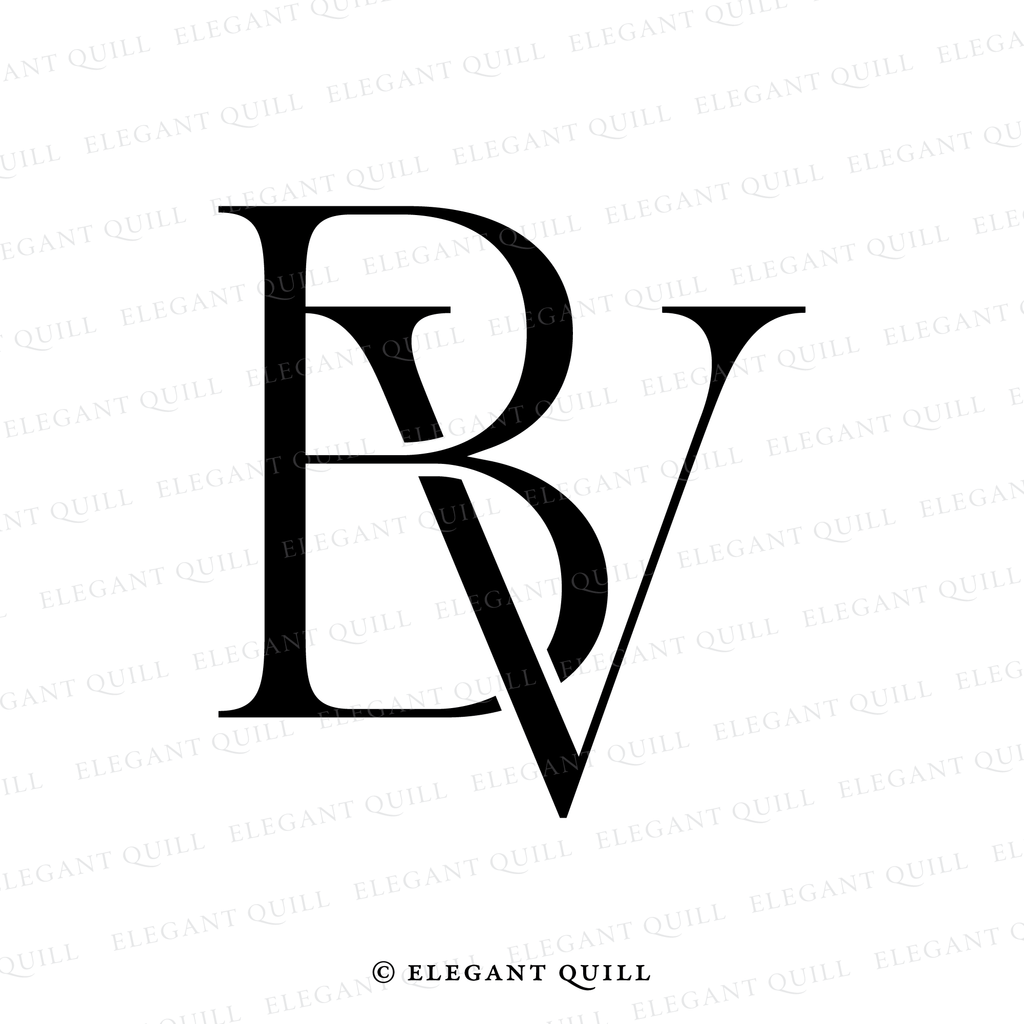 monogram, BV initials