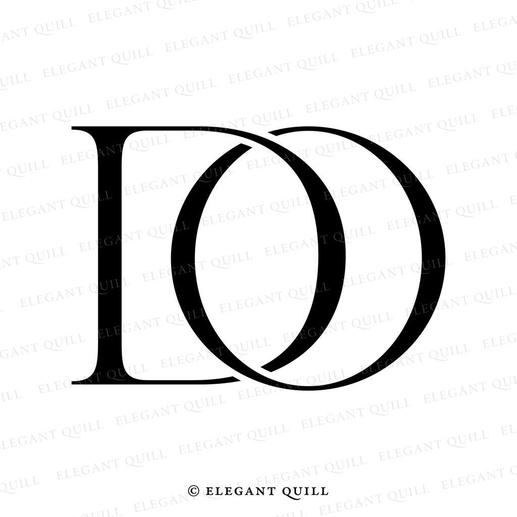 monogram, DO initials