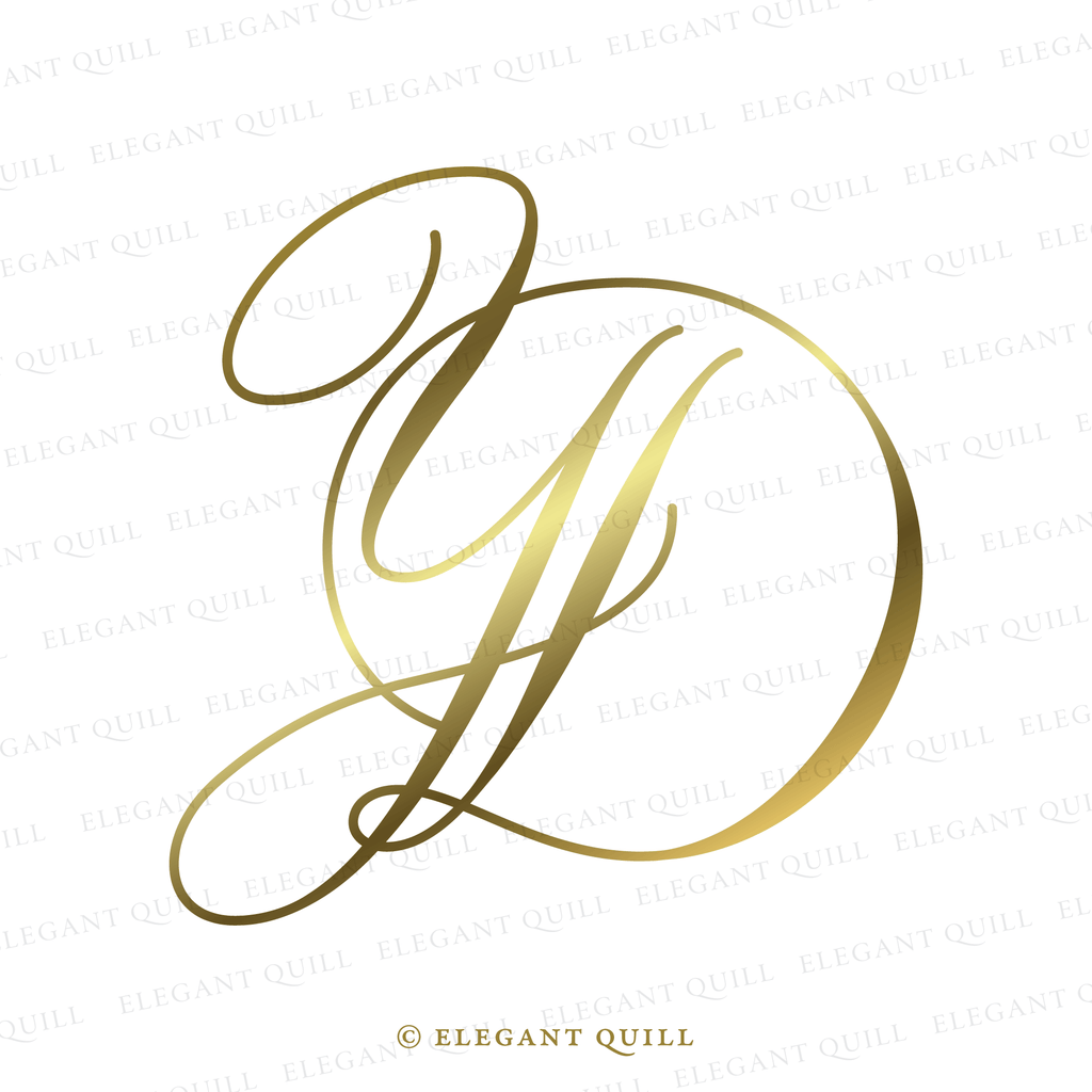 monogram, DY initials