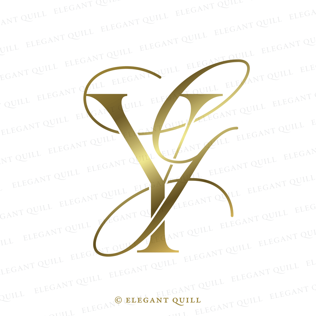 monogram, GY initials