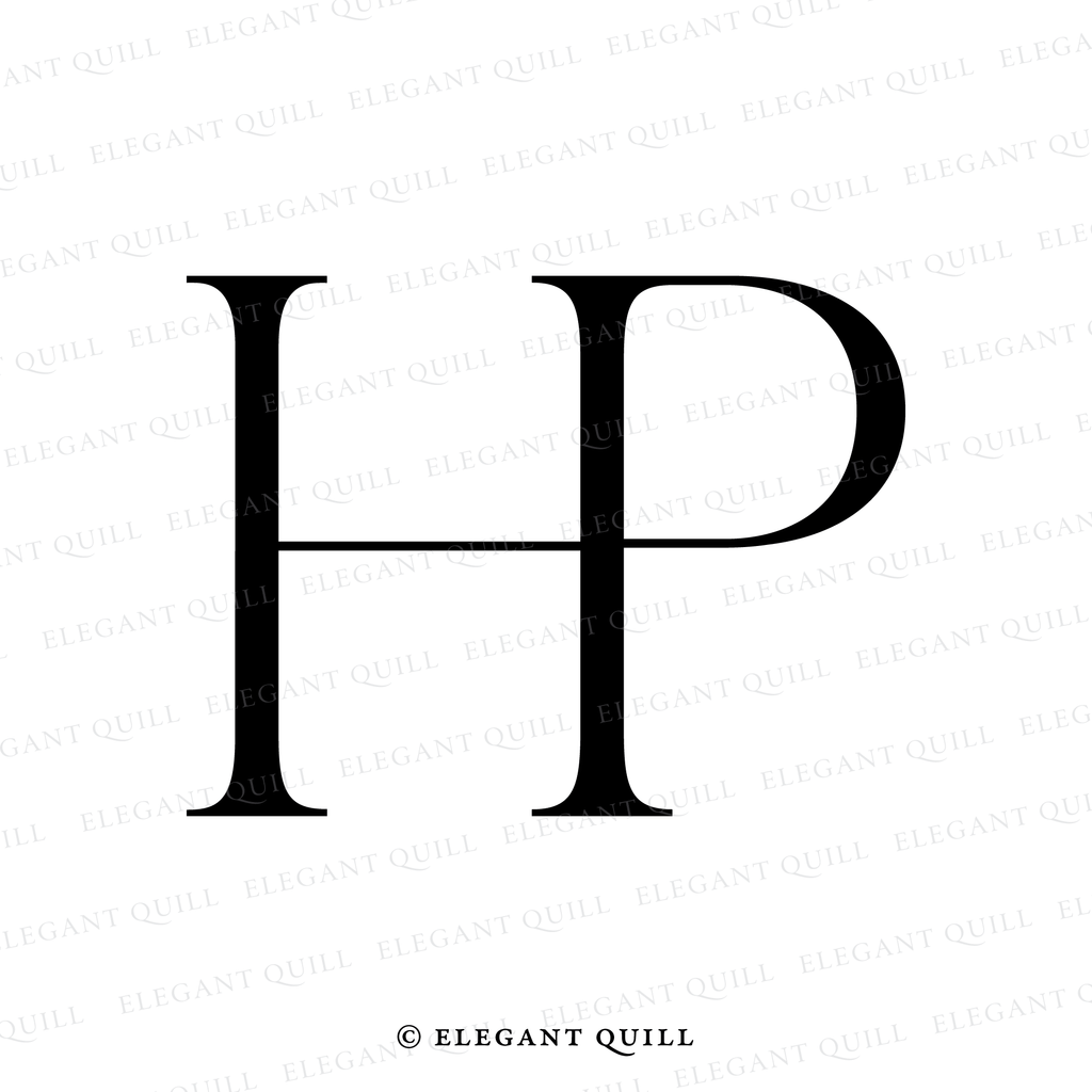 monogram, HP initials