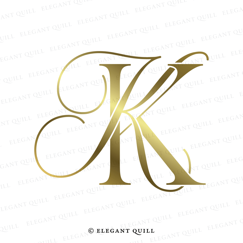 monogram, KK initials