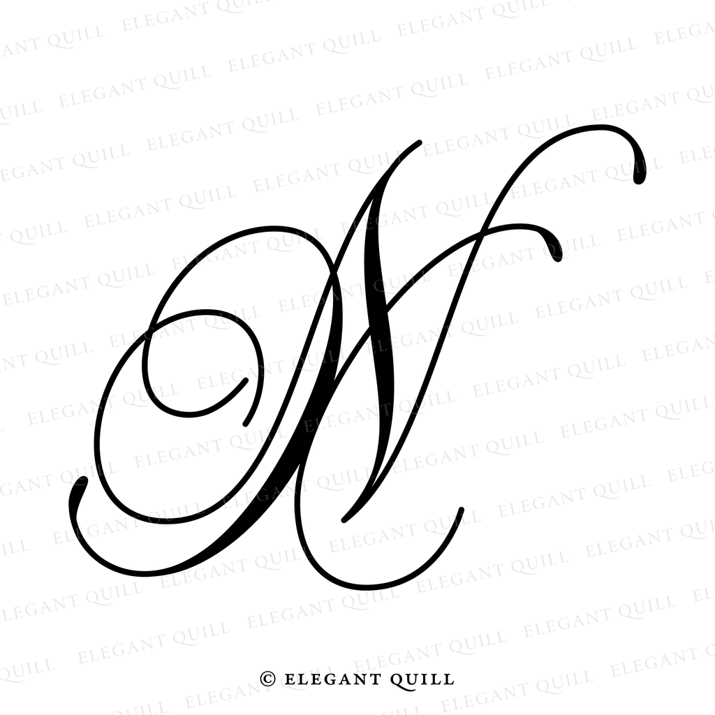 monogram, NX initials