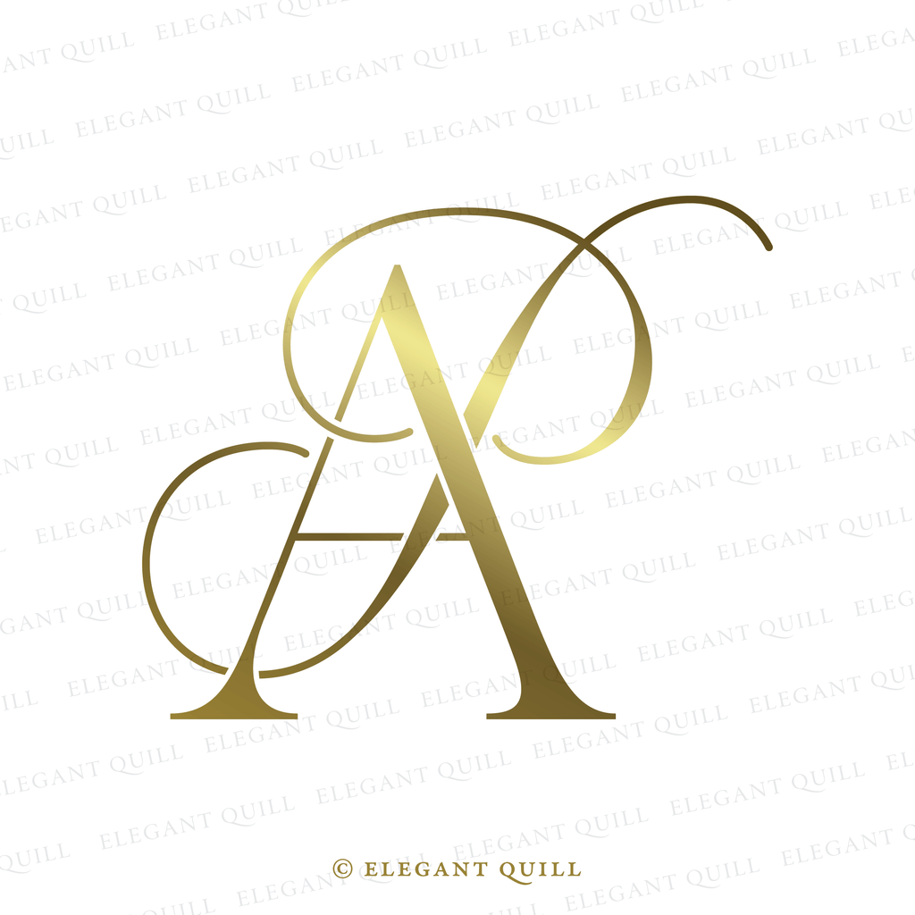 monogram, PA initials