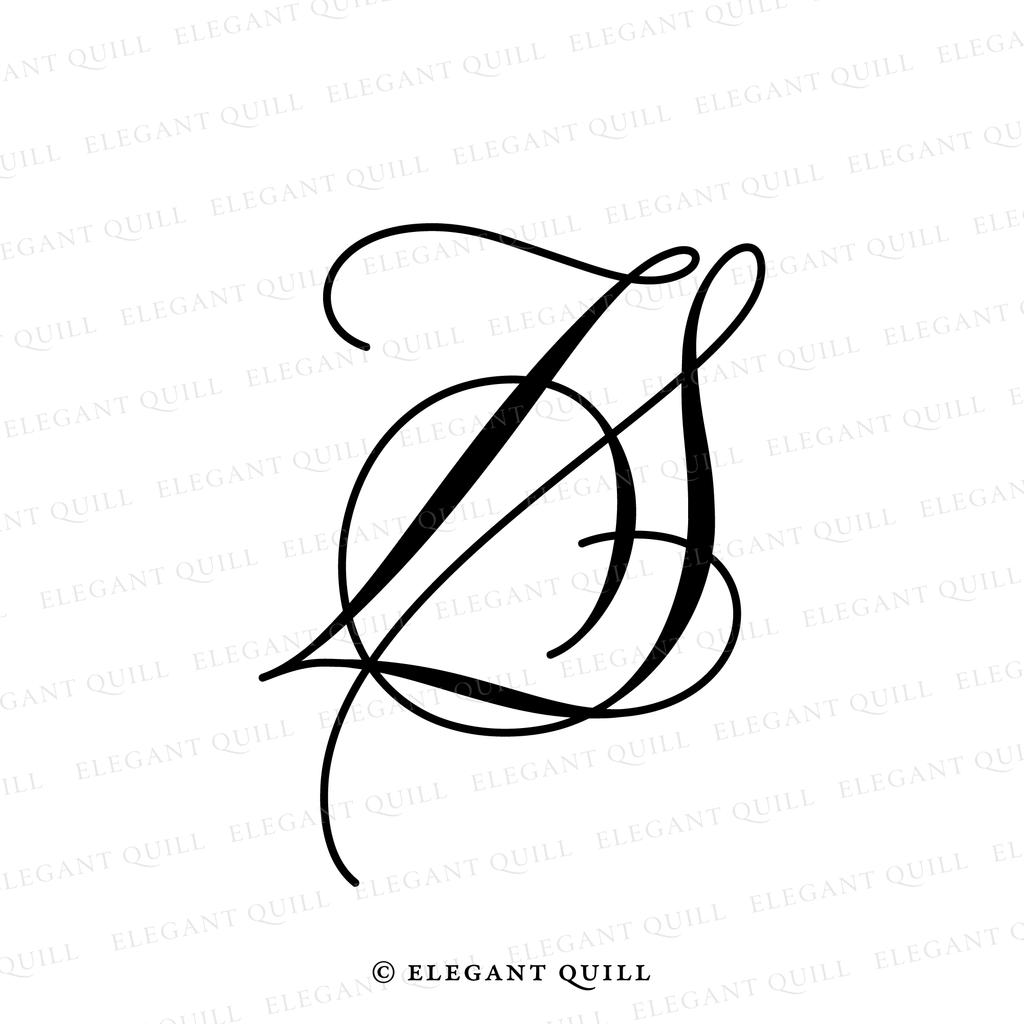 monogram, SZ initials