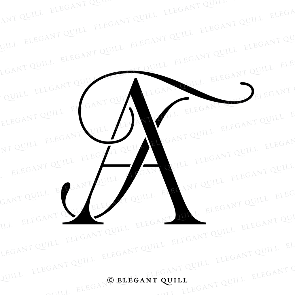 monogram, TA initials