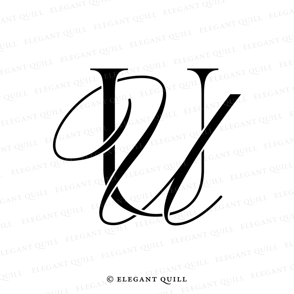 monogram, UU initials logo