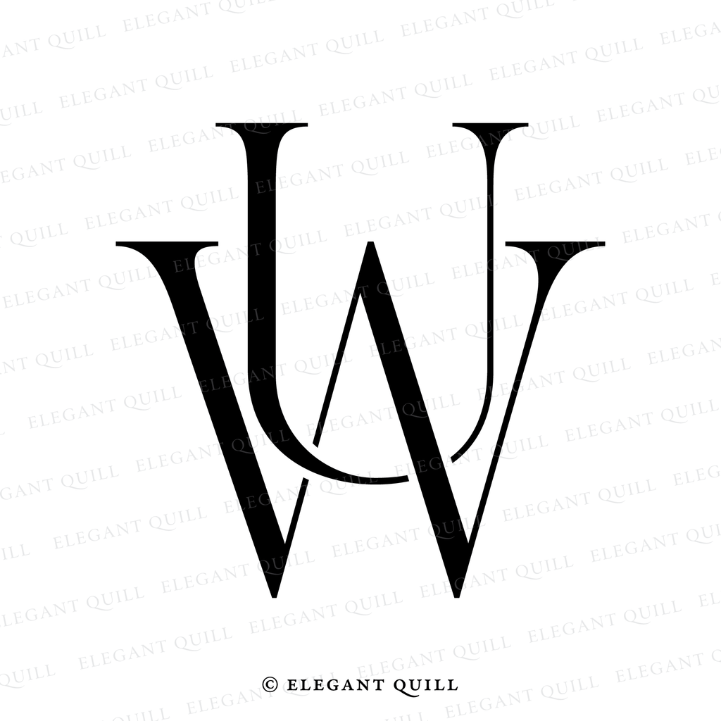 monogram, UW initials