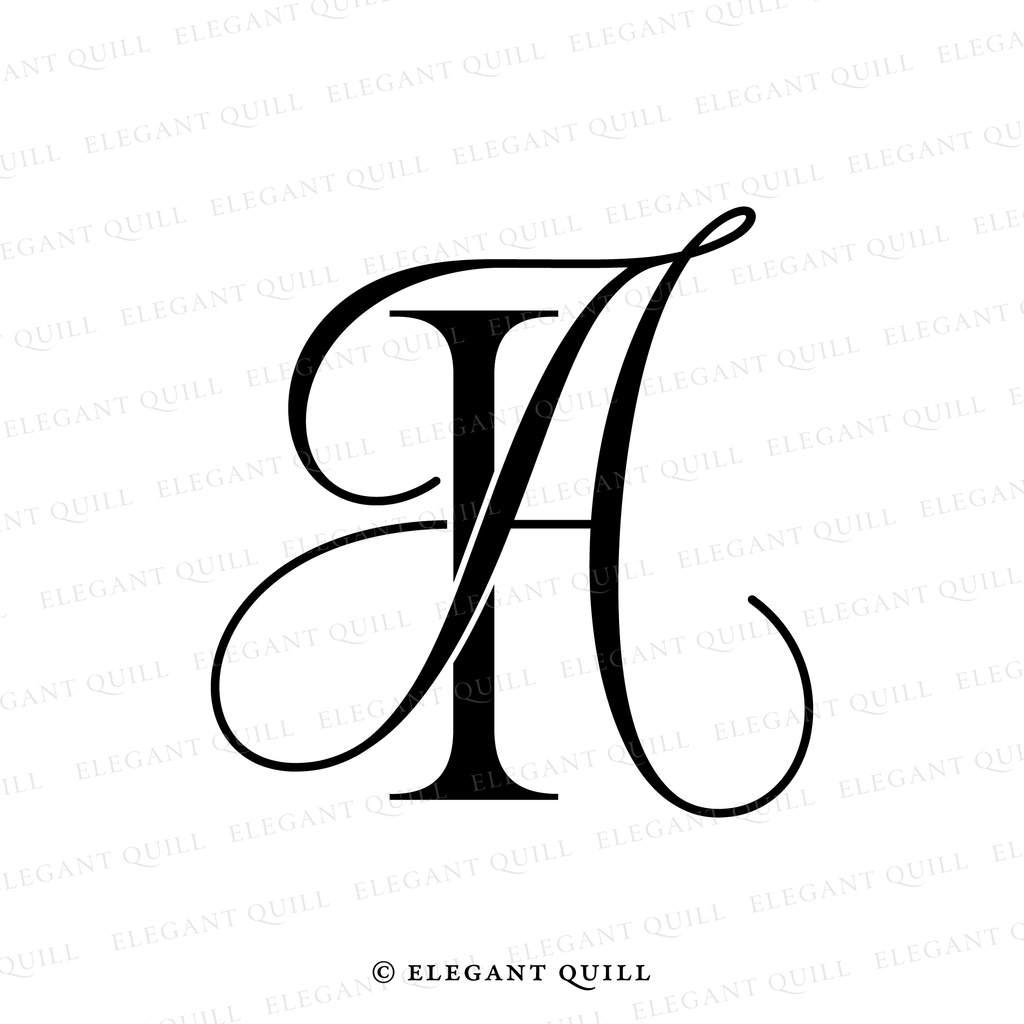 monogram initials AI logo