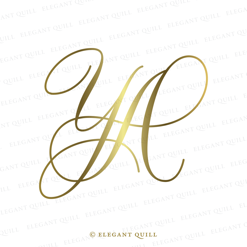 monogram initials, AY