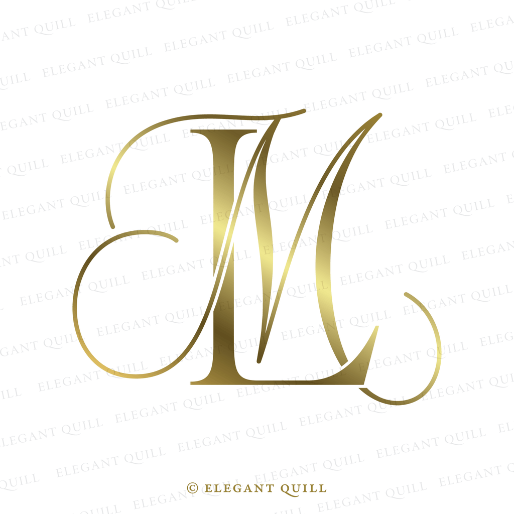 monogram initials, ML logo