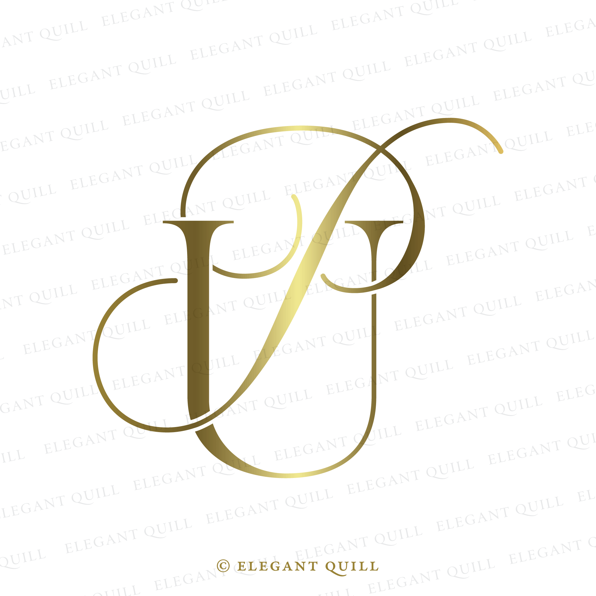 Custom Monogram initials Custom Logo Name Initials Gold -  Portugal