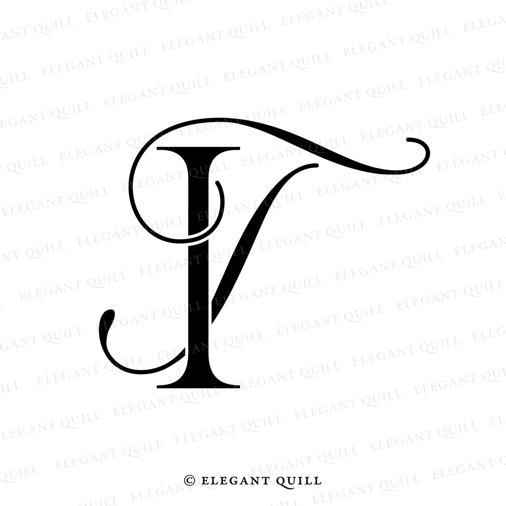 monogram initials TI
