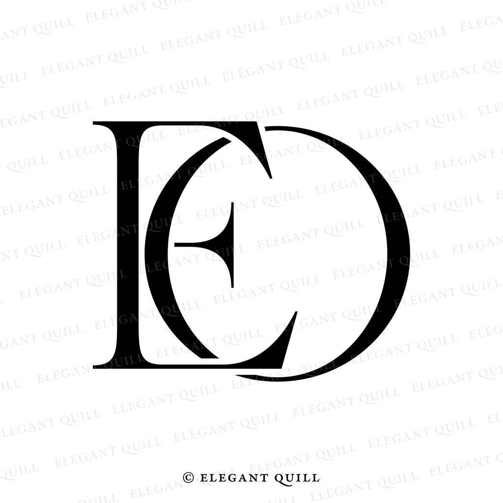 monogram logo, EO initials