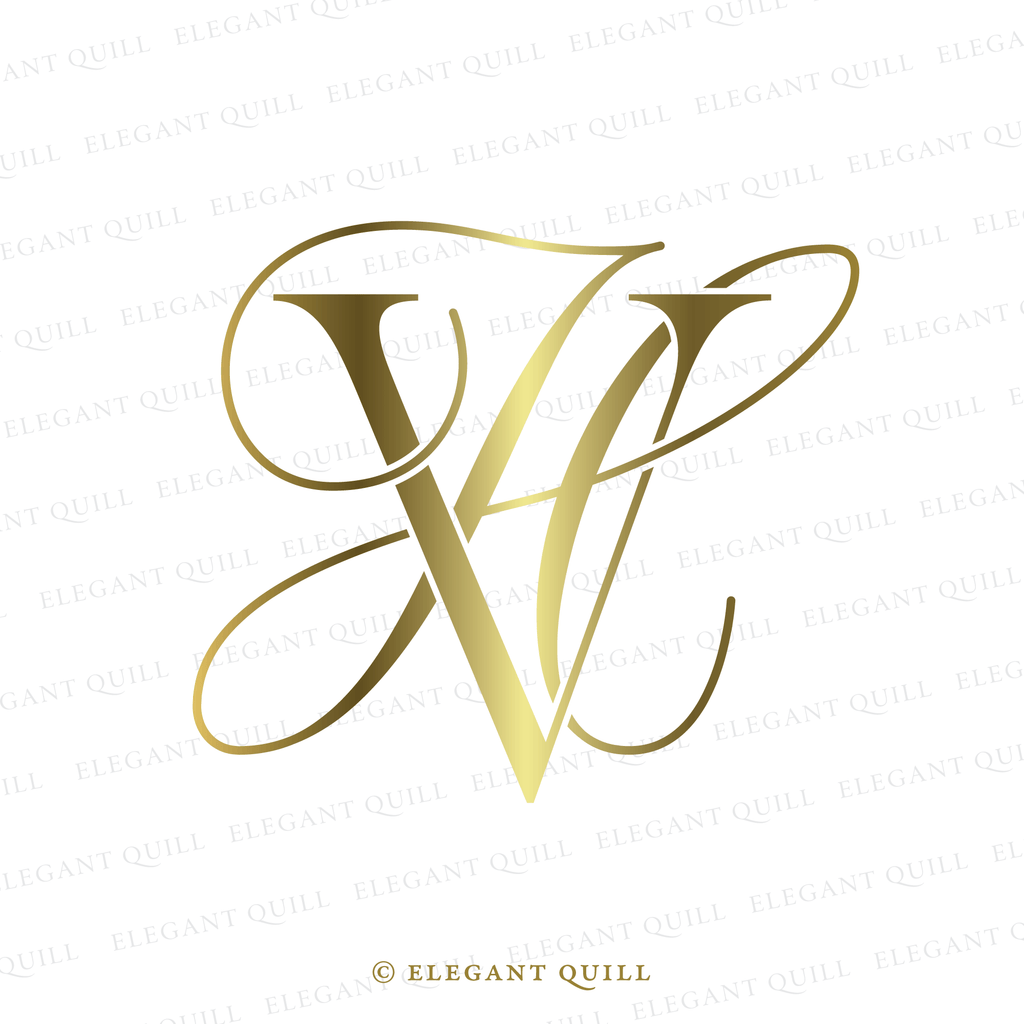 monogram logo, HV initials