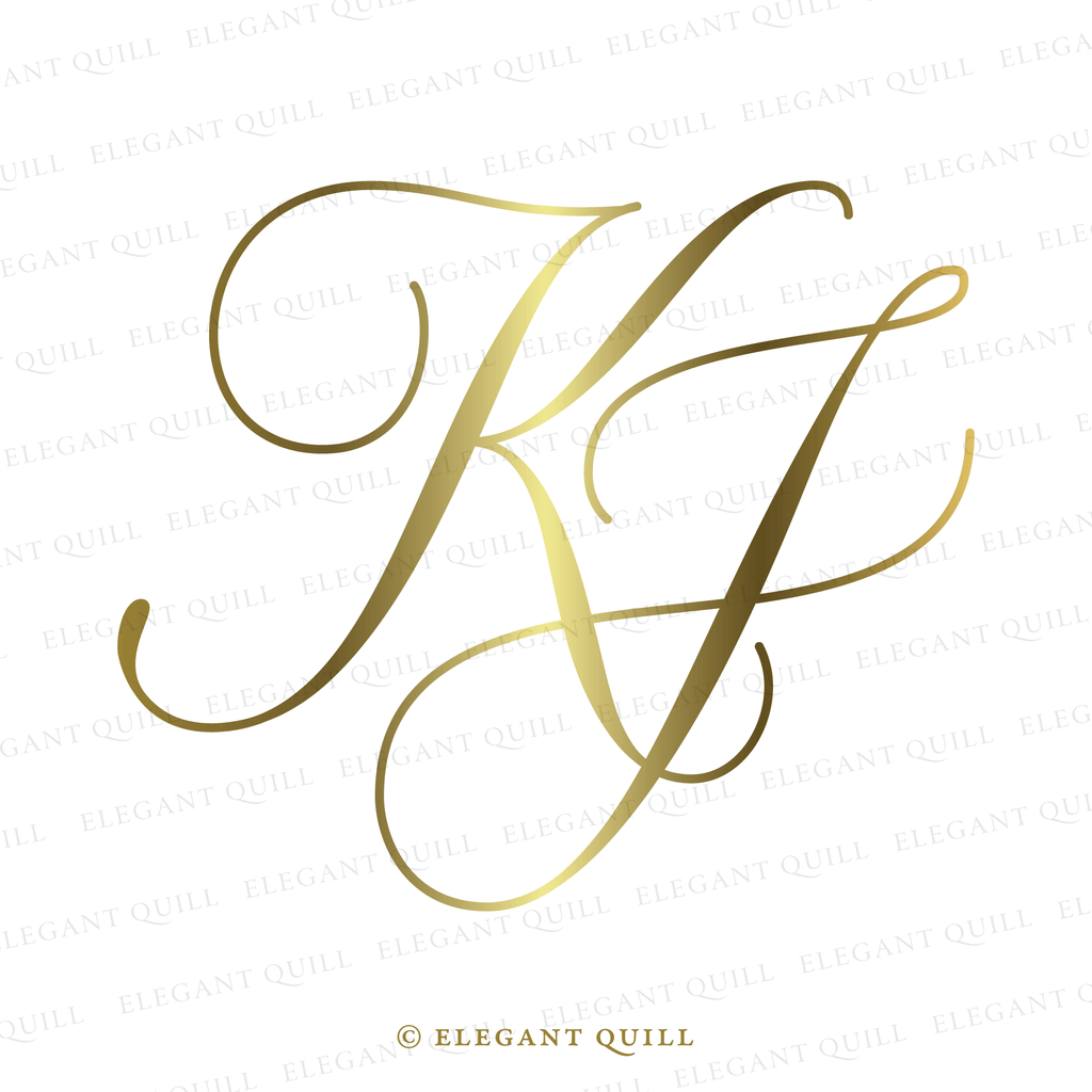 monogram logo, JK initials