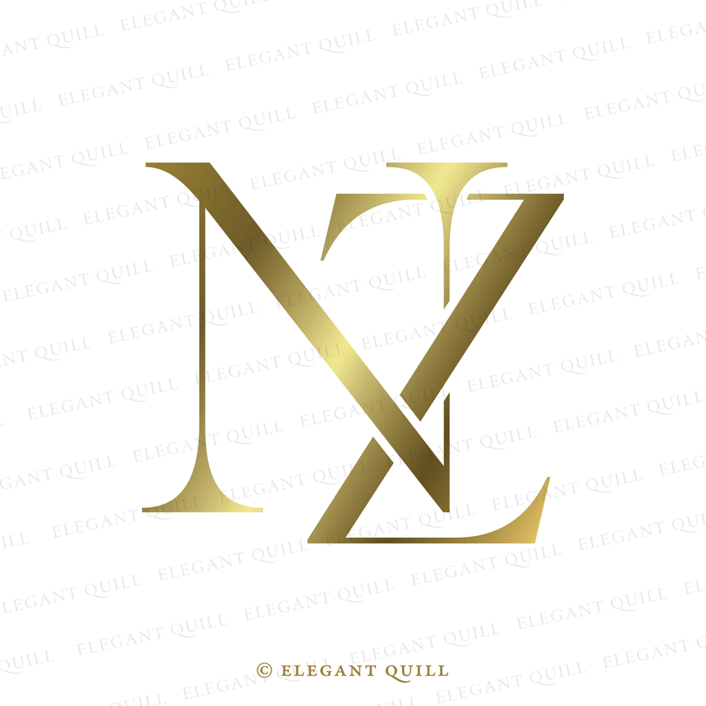 monogram logo, NZ initials