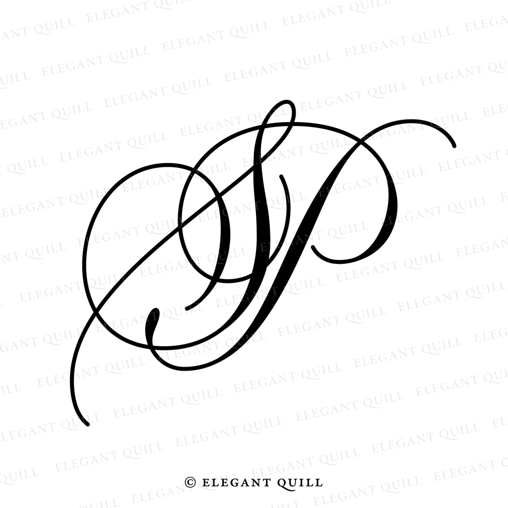 monogram logo, PS initials