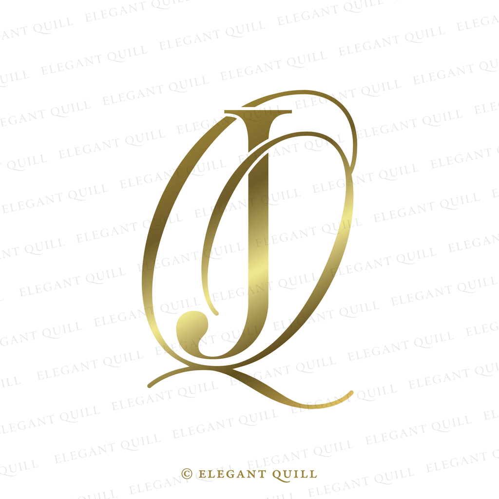 monogram logo, QJ initials