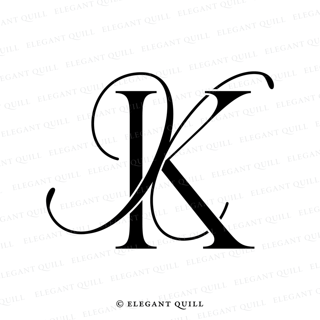 monogram logo, XK initials