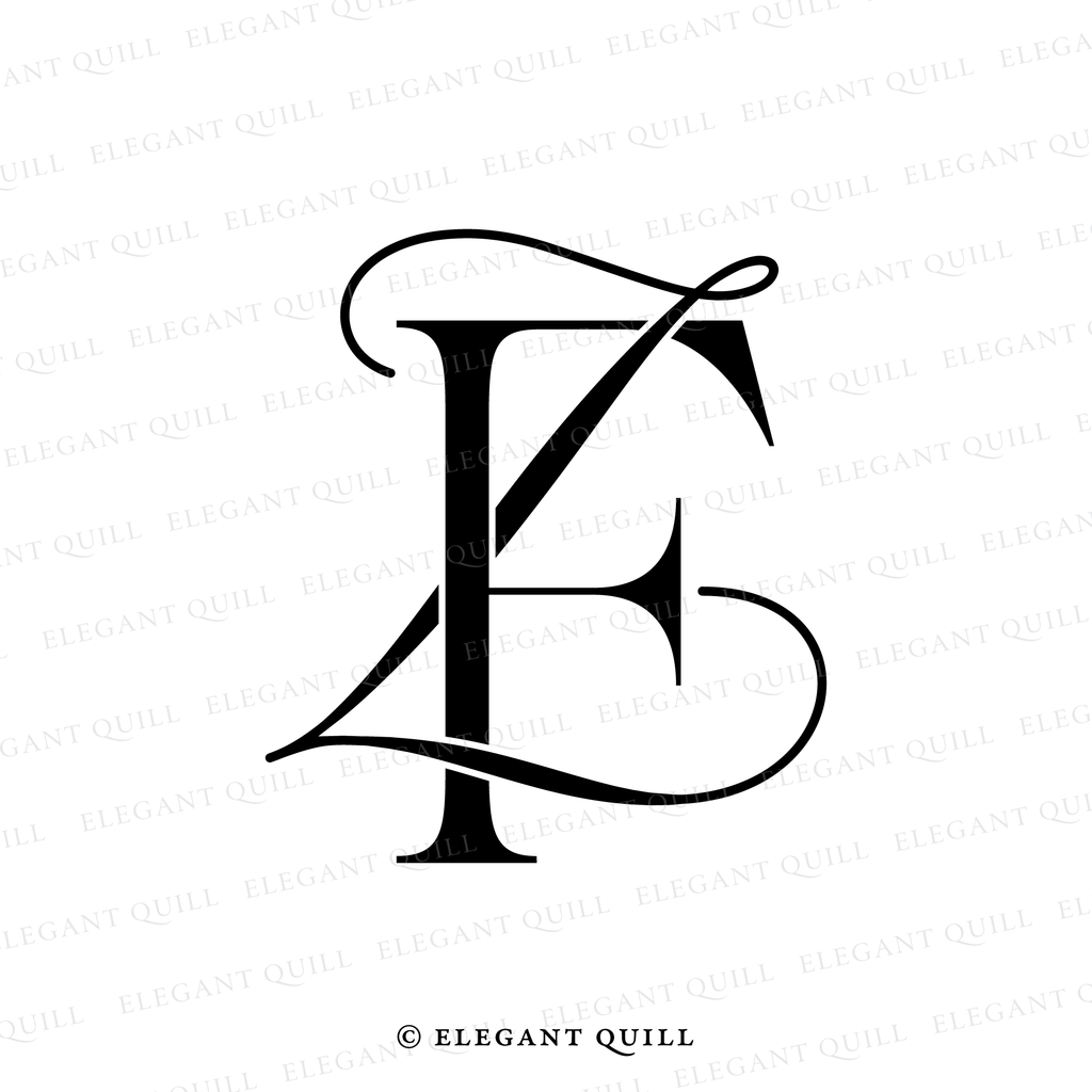 monogram logo, ZF initials
