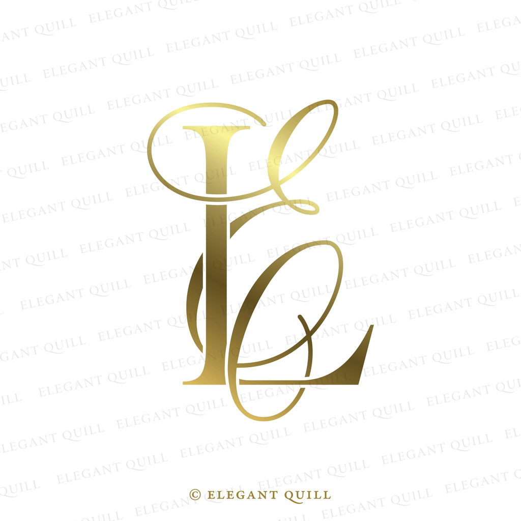 monogram logo design EL