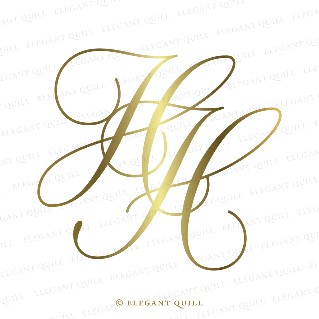 monogram logo design, HH initials