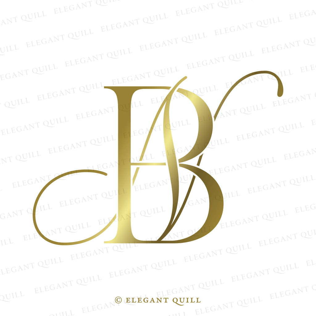 monogram logo design, NB initials