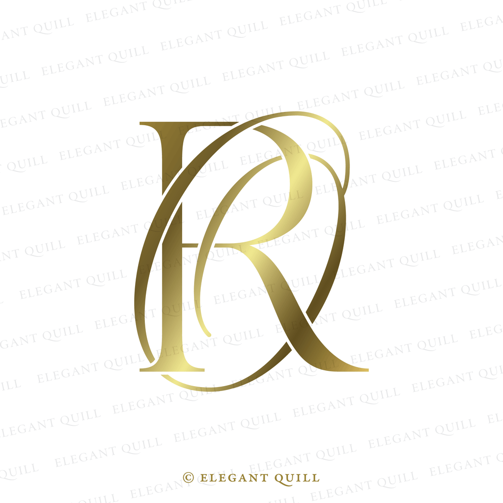 monogram logo design, OR initials
