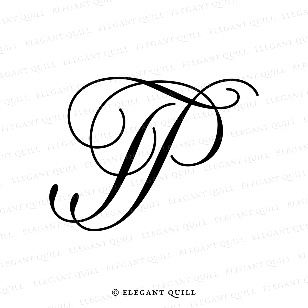 monogram logo design, PT initials