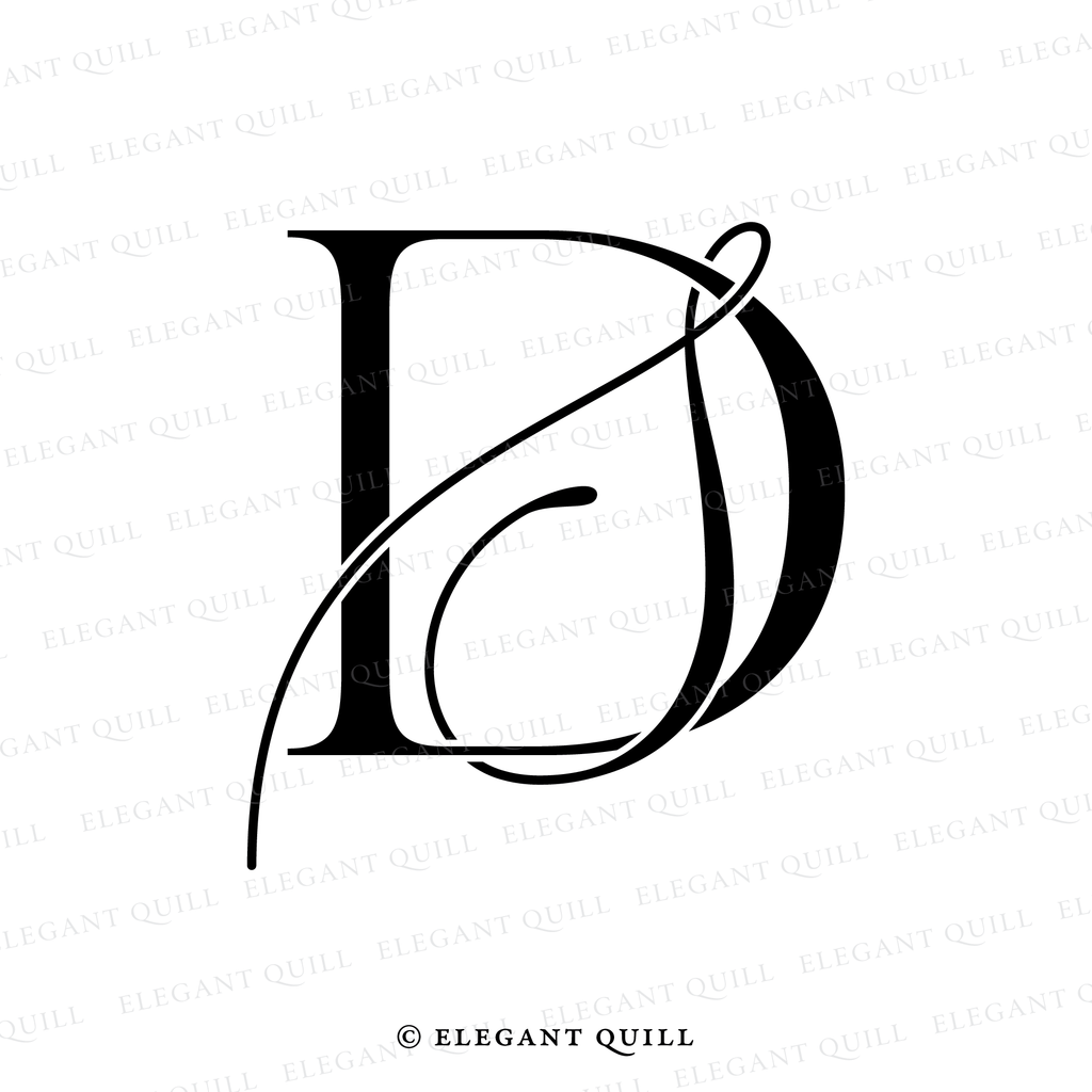 monogram logo design, SD initials