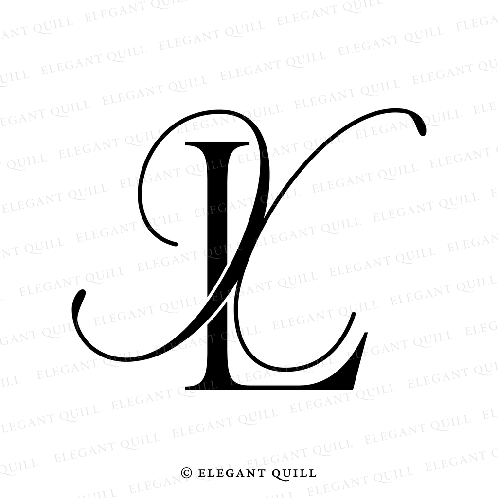 monogram logo design, XL initials