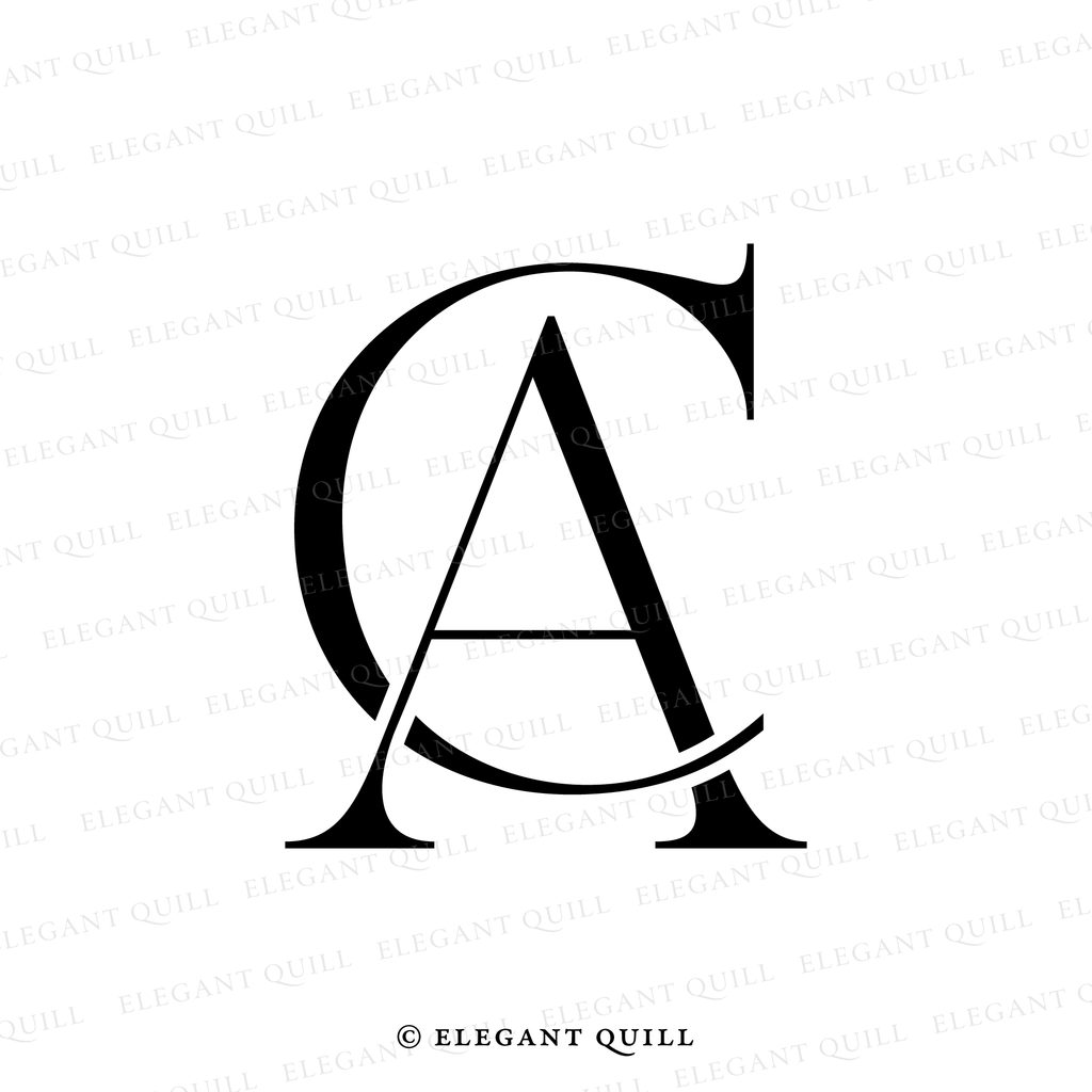 personal brand logo, AC initials