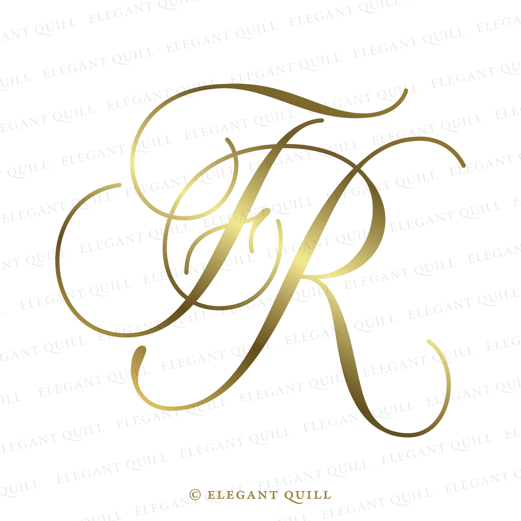 personal brand logo, FR initials
