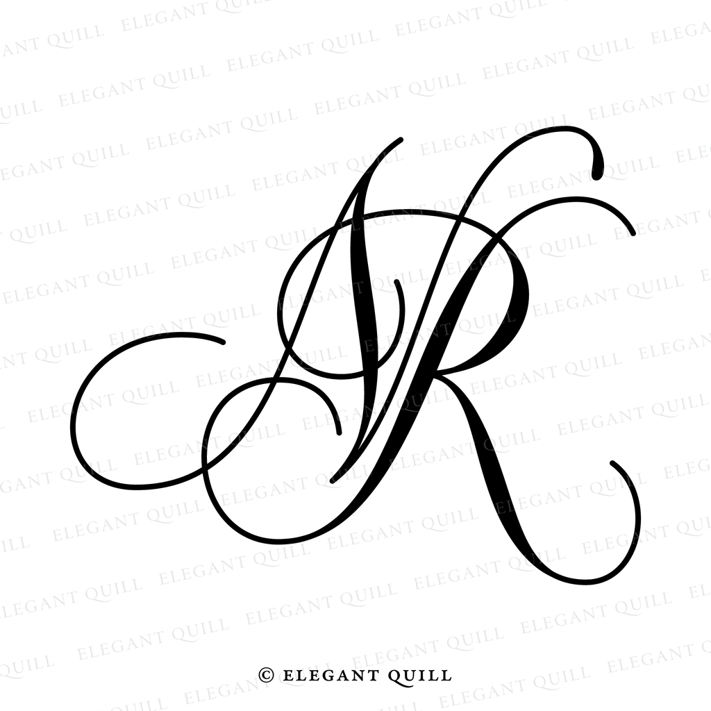 personal brand logo, NR initials