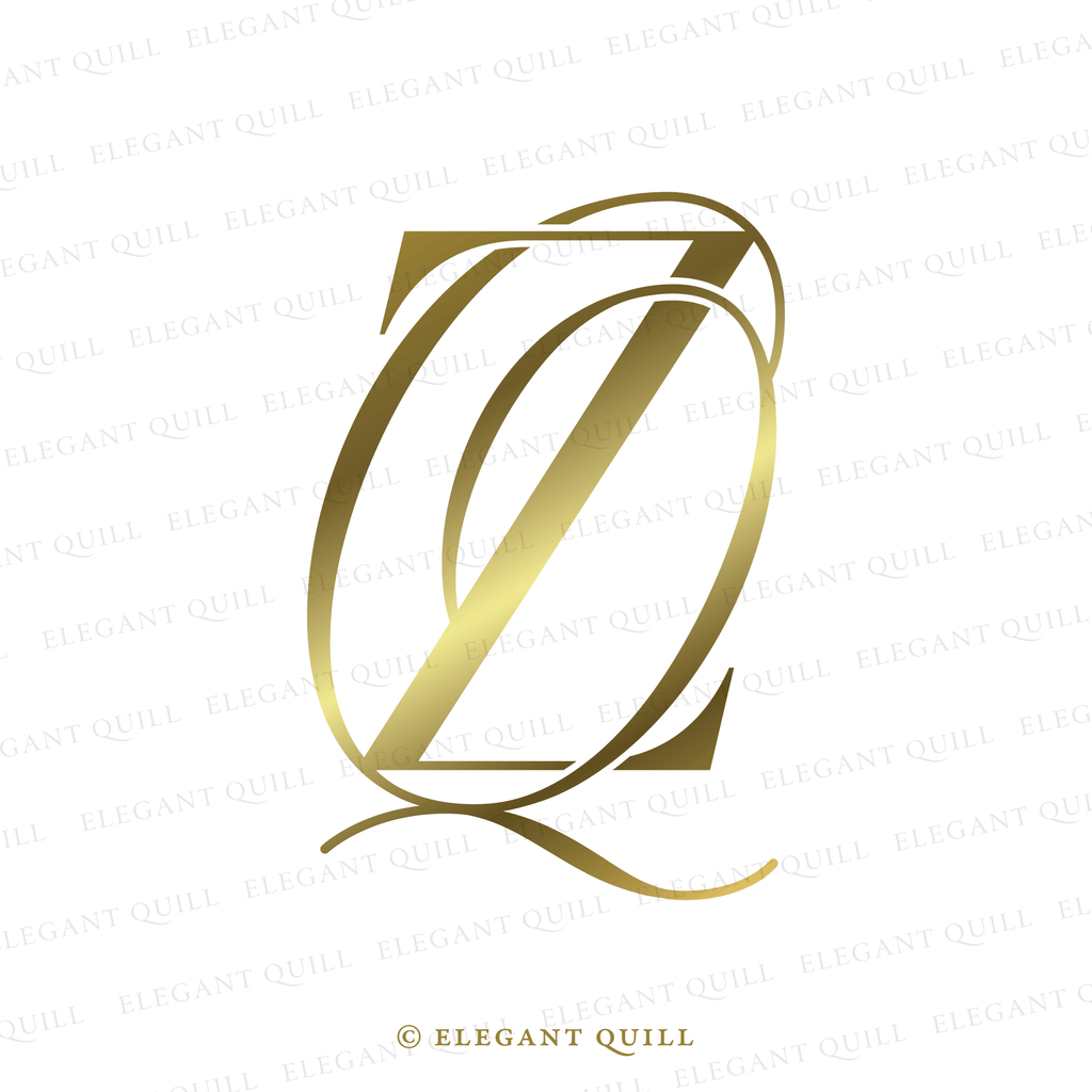 personal brand logo, QZ intials